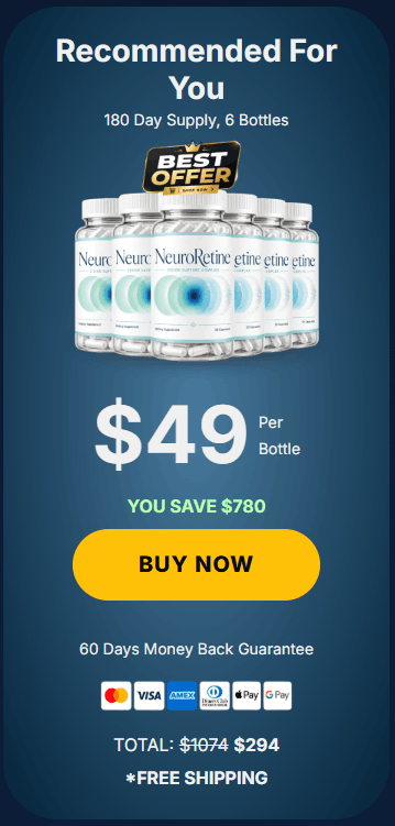 Buy NeuroRetine 6 Bottle